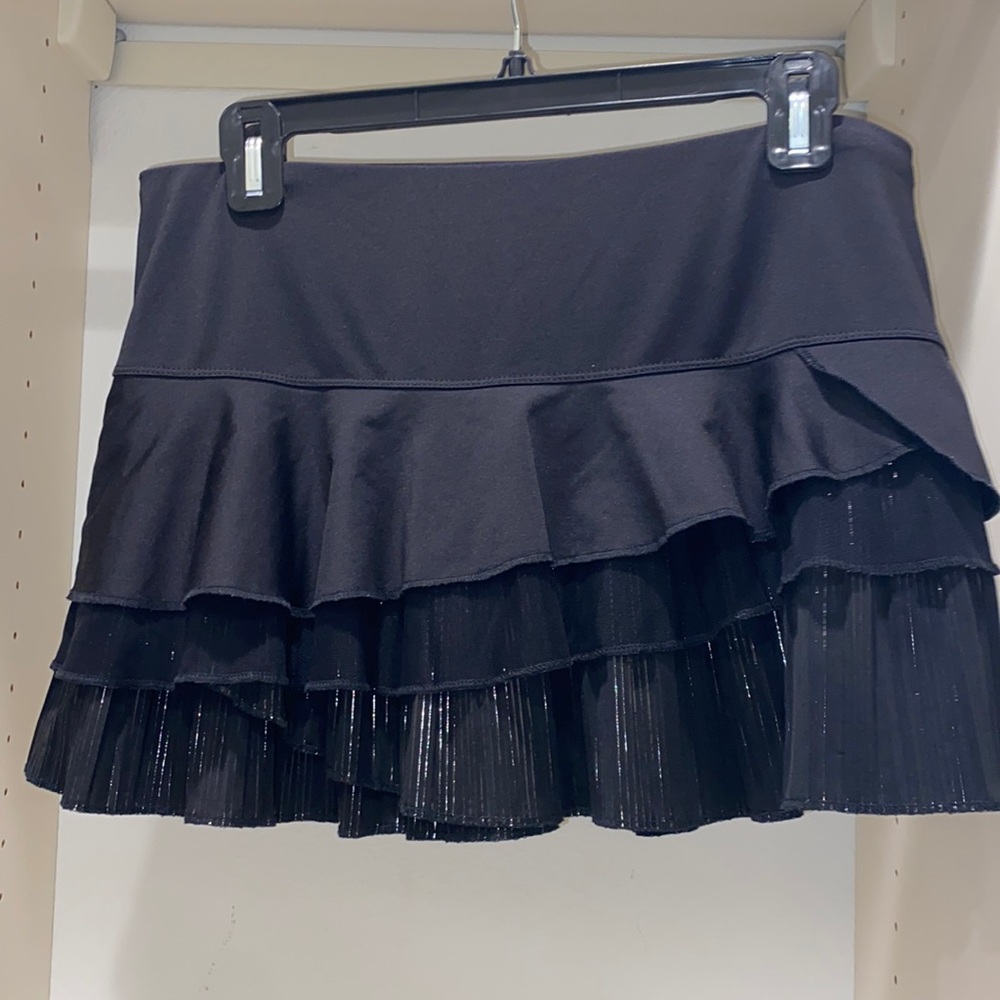 Black Lucky in love tennis skirt